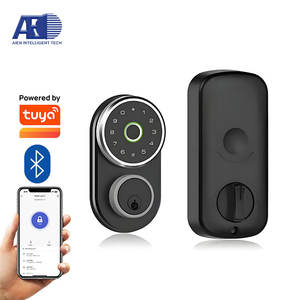 AIEN Haute sécurité Smart Tuya Fingerprint IC Card App-Controlled Deadbolt Lock Clavier électronique en alliage de zinc pour portes en bois Cloud - Product Image 1