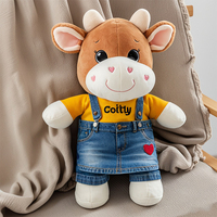 Animaux en peluche de qualité directe d'usine OEM mignon réaliste cerf en peluche boeuf taureau sanglier Axolotl ours doux chien PP matériau de remplissage