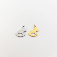 En Acier Inoxydable Cheval De Troie Animal Amoureux Charme Pendentif Collier Bijoux Cadeaux pour Femmes Bel Esprit Pet Collier Cadeaux