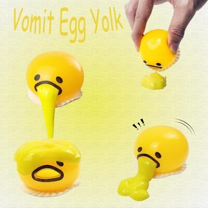 JITENG <span class=keywords><strong>Puking</strong></span> Sucking Stress Relief Balls Vomiting Egg Squeeze Toy Slime Toys Novelty Fidget Toy for Easter Baskets Gifts - Product Image 4