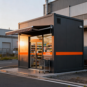 Elegante cafetería prefabricada moderna y Tienda Móvil con casa de contenedores para un atractivo diseño de espacio minorista - Product Image 2