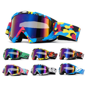 Lunettes de moto ATV Dirt Bike <span class=keywords><strong>Off</strong></span> <span class=keywords><strong>Road</strong></span> MX <span class=keywords><strong>UV400</strong></span> Lunettes de motocross avec mousse épaisse souple anti-rayures et anti-poussière - Product Image 2