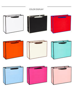 Vente en gros <span class=keywords><strong>de</strong></span> sacs en carton blanc <span class=keywords><strong>de</strong></span> différentes couleurs, sacs en <span class=keywords><strong>papier</strong></span> pour vêtements, sacs cadeaux, sacs <span class=keywords><strong>de</strong></span> shopping, logo personnalisé - Product Image 2