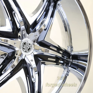 168 Jantes personnalisées 20 22 24 26 pouces en aluminium 6061-T6, à profil profond, chromées, forgées en deux parties pour Cadillac <span class=keywords><strong>Hummer</strong></span> Chrysler <span class=keywords><strong>Lamborghini</strong></span> - Product Image 3
