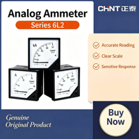 Chint 6L2-V 6L2-A 400/5A 600/5A 200/5A Amperemeter dan Voltmeter AC Tipe Jarum 0-450V AC (0.1% + 1) Kelas Akurasi 60A