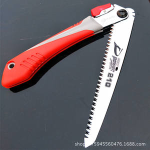 เดกอนเลื่อยพับ 180 มม. เครื่องมือตัดแต่งกิ่งสำหรับบอนไซและต้นไม้ผลไม้ สีแดงเงิน - Product Image 2