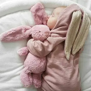 JQ1 Kostum Bayi Baru Lahir Musim Semi Musim Gugur Baju Monyet Bayi Kelinci Hoodie Katun Hoodie Anak Perempuan Baru Lahir Satu Bagian Mode Pakaian Anak Laki-laki