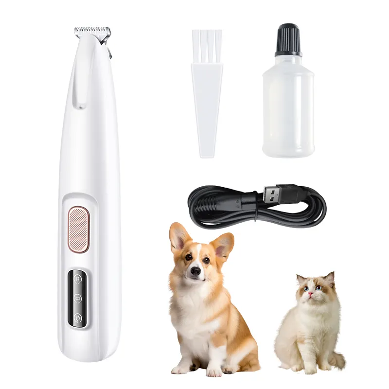 2024 Low Noise Paw Grooming Shaver Trimmer for Pets Dogs Waterproof Best Clippers for Cats with Matted Fur