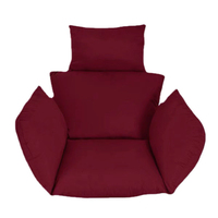 SUREWALHOME Coussin de siège de balançoire de jardin Coussin de chaise suspendue de patio Coussin de panier suspendu à oeufs Oreiller pour extérieur intérieur