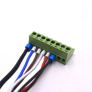 Grüner Klemmen block mit 5,08mm Abstand WJ2EDGK-5.08-8 P 0,5mm 2 Teile der Kabel klimaanlage 8-poliger Adapter-Kabelbaum-Kabel baugruppe - Product Image 5