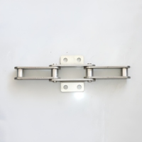 Chaîne à plaques pliantes P100, simple ou double rangée, pour transmission industrielle, chaîne de convoyeur à grattoir robuste, chaîne de convoyeur à plaques