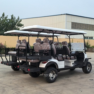 Voiture de golf électrique de haute qualité, blanche, 6 places, pour la chasse, prix de gros disponibles, batterie au lithium, moteur 7KW - Product Image 4