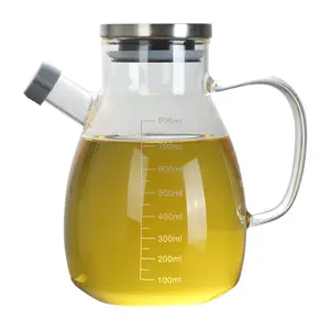 油醋分配器瓶透明醋橄榄硼硅酸盐玻璃厨房食品