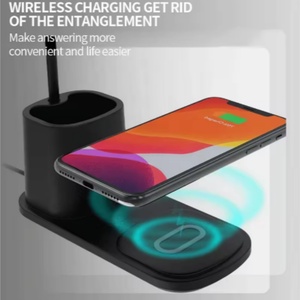 The 2025 New Modern LED Flexible ABS Table <b>Lamp</b> for Living and Dining Rooms with <b>Wireless</b> Charging - Product Image 5