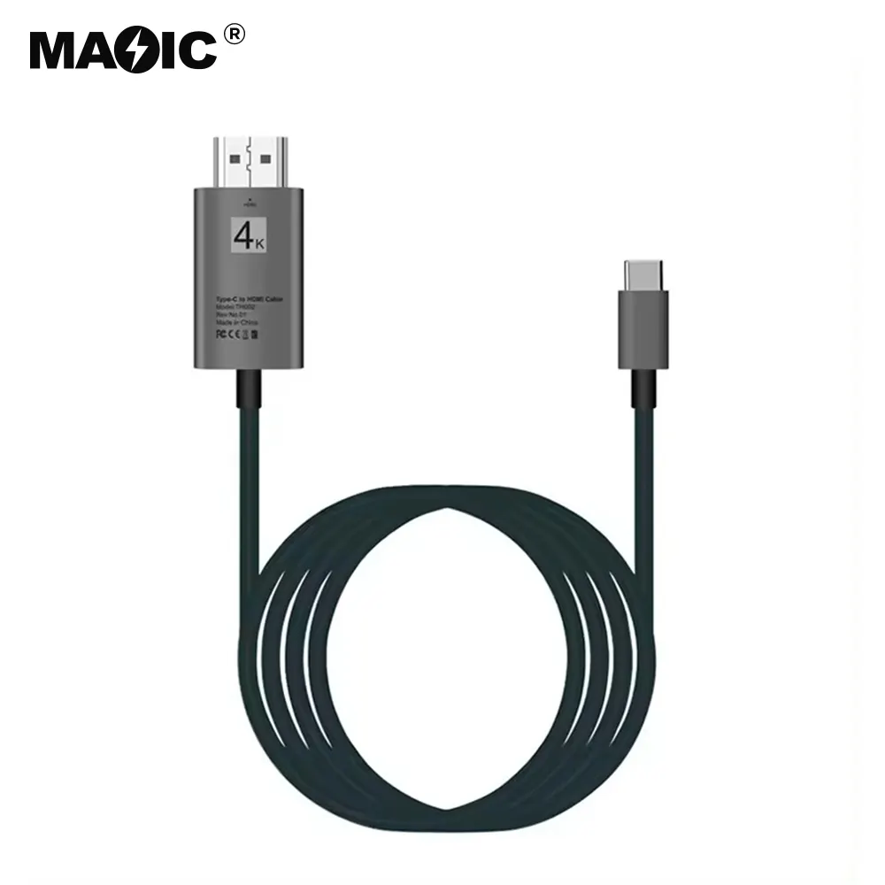 Cáp Chuyển Đổi Type-C Sang HDMI Tốc Độ Cao OEM 2M 4K 60HZ Bán Chạy Nhất Cáp HDMI 12 Inch Loại C Hỗ Trợ HDCP NETFLIX