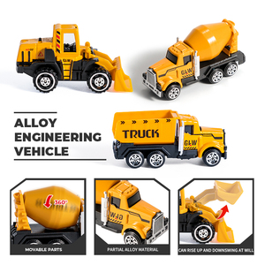 SY 2023 New Hot <span class=keywords><strong>AZ</strong></span> Toddler Metal Construction Vehicle Juguete Die Cast <span class=keywords><strong>Car</strong></span> Toy Camion Kid Alloy Engineering Trucks Kit - Product Image 5