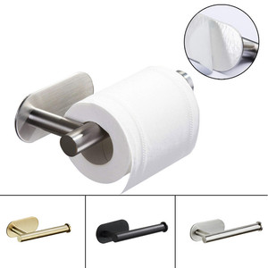 Porte-rouleau de papier toilette mural moderne en acier inoxydable, accessoires de salle de bain, porte-serviettes en papier - Product Image 2