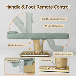 Fauteuil de beauté électrique Madamcenter à 4 moteurs, chaise d'esthéticienne, chaise de cosmétologie, canapé cosmétique de luxe, table de soin du visage - Product Image 3