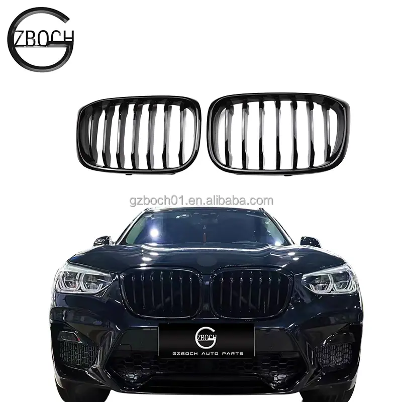 Linha única grade Do Carro ABS Auto Carro Para BMW g01/g02/g08 PRE 2019-2021 kit pára-choques grade preto brilhante de BOCH