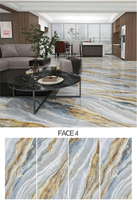 Carrelage en pierre de luxe Foshan Blue Sapphire 600x1200 antidérapant pour salon, cuisine et balcon