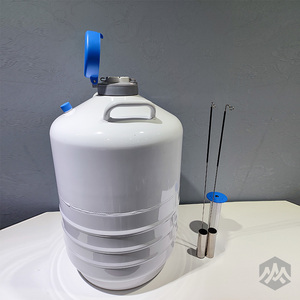 Yds ถังเก็บอลูมิเนียมอัลลอยด์สีขาว20ลิตรขนาดลำกล้อง125มม. ภาชนะบรรจุไนโตรเจนเหลว6ถังความดันสุญญากาศ - Product Image 3