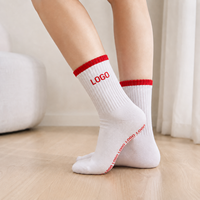 Chaussettes de sport personnalisées en jacquard pour hommes et femmes, respirantes, rembourrées, confortables, antidérapantes
