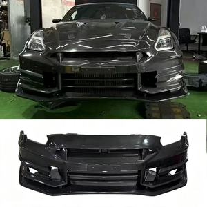 Nouvelle Lame de Pare-chocs Avant en Fibre de Carbone Sec de Haute Qualité pour GTR R35 2024 Top Secret - Kit Carrosserie Amélioré - Product Image 1