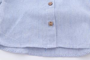 Camisa de Manga Larga de Algodón para Niñas, con Estampado de Conejo y Perro de Dibujos Animados, Bordada a Rayas Blancas, al Mejor Precio - Product Image 5