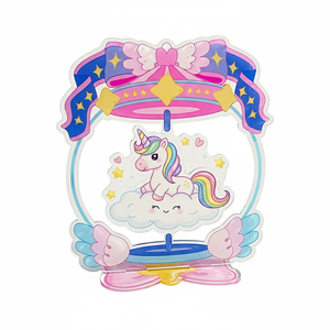 Support publicitaire rotatif en acrylique personnalisé CCH avec étoile animée créative, cadeau commémoratif original - Product Image 6