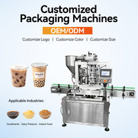 Machine de remplissage automatique de crème, de beurre de cacahuète, de sauce au miel, de yaourt, de shampoing et de savon liquide, à commande servo, avec trémie et alimentateur de 20 L
