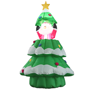 Árbol <span class=keywords><strong>de</strong></span> <span class=keywords><strong>Navidad</strong></span> Inflable con Santa Claus Desplegable - Product Image 6