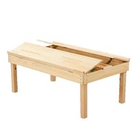 Table de lecture tout en bois pour les maternelles, bibliothèque pour enfants, salle d'art, éducation préscolaire, chaise d'école