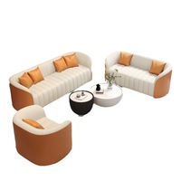 Ensemble de canapés en velours capitonné pour salon moderne, design de luxe doré, fauteuil de réception pour bureau