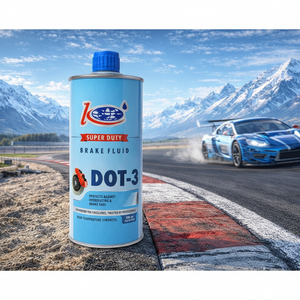 Liquide de frein DOT 3 500 ML en boîte métallique |   Huile de frein hydraulique automobile à point d'ébullition élevé, fourniture OEM - Product Image 1