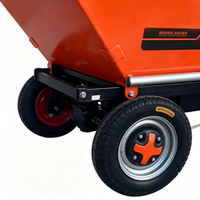 Carretilla Eléctrica Resistente con Motor de 1000W, Batería de 48V 20AH, Carretilla de Mano para Transporte de Lodo, Arena y Ladrillos