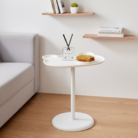 Table basse mobile en plastique haute résistance au design moderne et simple en forme d'ours mignon pour salon, chambre et bureau à domicile