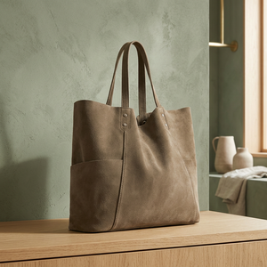 Pochette élégante en cuir véritable pour femme, avec fermeture éclair, imperméable, bandoulière, légère, durable, grande capacité - Product Image 4