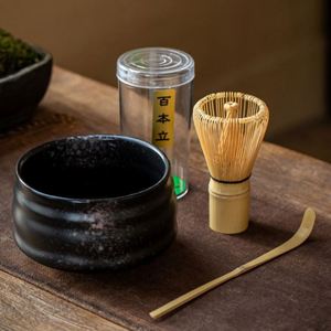Nouveau design moderne, kit de préparation du thé matcha en céramique blanche, outils, logo personnalisé, vente en gros, ensemble de fouets à matcha - Product Image 4