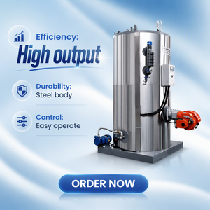 <span class=keywords><strong>Caldaia</strong></span> Verticale a Tubi di Fumo a Circolazione Naturale ad Alta Capacità 0.06-0.7MW a Gas in Acciaio Inossidabile ad Alta Efficienza - Product Image 1
