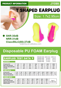 Bouchons d'oreilles en mousse PU Wejump <span class=keywords><strong>de</strong></span> haute qualité <span class=keywords><strong>pour</strong></span> <span class=keywords><strong>la</strong></span> protection auditive, réduction du <span class=keywords><strong>bruit</strong></span>, sommeil, CE SNR 36dB ANSI NRR 30dB - Product Image 4