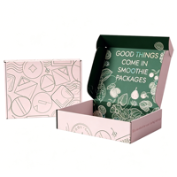 Boîte d'expédition en carton ondulé biodégradable avec logo personnalisé OEM - Emballage en papier plat imprimé CMYK pour chaussures et vêtements