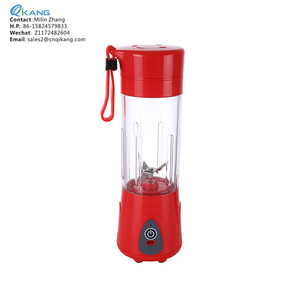 Batidora portátil recargable por USB, botella de viaje de seis cuchillas con 380ml de plástico OEM, piezas de repuesto gratis de inmersión BL 216 380 - Product Image 2