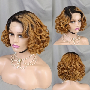 วิกผมบ๊อบแบบไม่ต้องใช้กาว  วิกผมลูกไม้แบบใส HD 4x4  <span class=keywords><strong>ทรง</strong></span>บอดี้เวฟ สีดำธรรมชาติ วิกผมบ๊อบสั้น  พร้อมแสกข้าง - Product Image 5