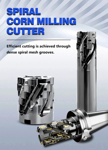 Giá tốt công cụ <span class=keywords><strong>CNC</strong></span> PCD xoắn ốc Ngô <span class=keywords><strong>Router</strong></span> bit kim cương xoắn ốc End Mill phay Cutter chế biến gỗ công cụ cho melamine ván - Product Image 2