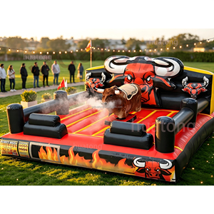 Taureau mécanique gonflable commercial pour enfants et adultes, idéal pour la location - Product Image 1