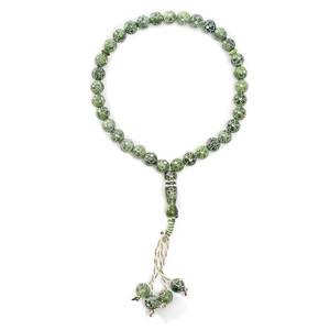 Nouvelles perles de prière islamiques musulmanes en résine incrustée de Moos, design 33, 10 mm - Product Image 2