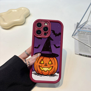 Coque de <span class=keywords><strong>téléphone</strong></span> pour Halloween, TPU souple, anti-chute, avec anneau magnétique, charge sans fil pour 16 17 18 Pro Max - Product Image 1
