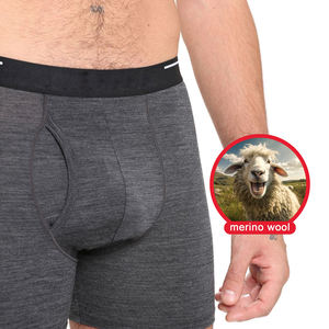 Calzoncillos Boxer Abiertos para Hombre CELINNE, de Lana Merino, Cómodos para el Hogar, Ecológicos y Refrescantes - Product Image 1
