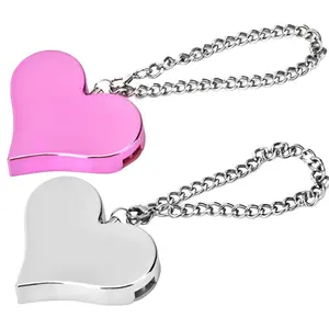 130DB Personal Security Alarm Heart Shape Personal Security Alarm Keychain Emergency Self Defense Siren Self Defense Alarm