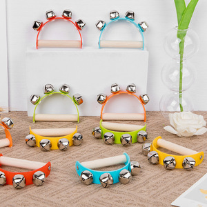 En gros, hochet à main coloré en bois, instrument de percussion Orff, jouet pour bébés et accessoires de spectacle - Product Image 6